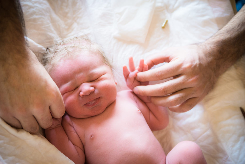 newborn exam after homebirth, midwives, CPM, baby